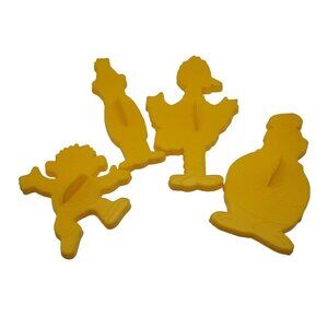 Sesame Street Cookie Cutters Big Bird Bert Ernie Cookie Monster Preschool  1977